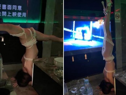 被八大耽誤的體操選手？清涼妹「倒立一字馬」 網驚呼