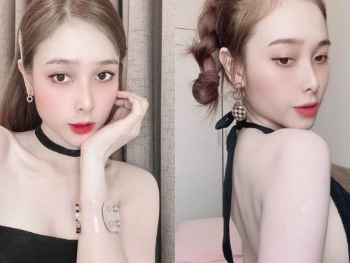 美豔正妹「雪白美肌」亮到發光，側面還有「超飽滿美乳」！