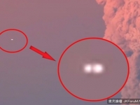 智利火山爆發時 疑現UFO身影