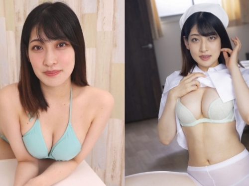 23 歲「現役看護師」進軍寫真界！靠「長腿＋ F 乳」散發濃濃色氣