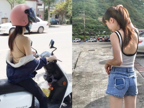 司機是要怎麼專心？「朱怩怩」大街上狂曬性感美背，網瘋傳辣照後的真相更讓人傻眼！