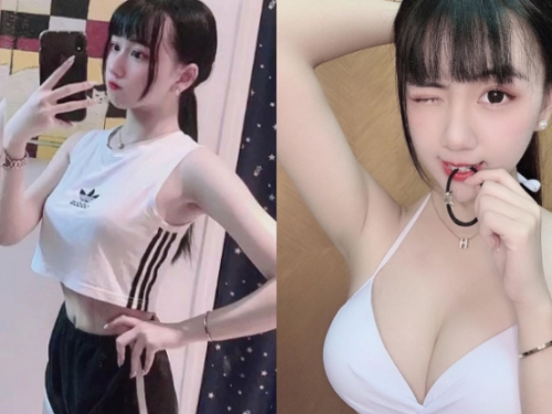 稚嫩系正妹「鹿媗Dear」水汪大眼狂放電，「傲人大雙峰」讓哥哥們大讚發育很好！