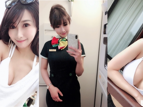 【好In日報】長榮正妹空姐「Nana」比基尼解放，極品「渾圓雪乳」一覽無遺！