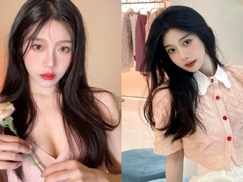 甜心少女「深V裝酥胸外露」，「挺胸時的姿勢」太撩人！