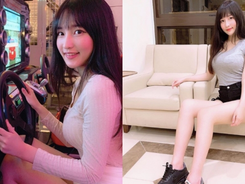 來單挑Ｒ！甜美女主播「依梨」緊身白衣邀你尬車，網友受不了先喊：側面太母湯～