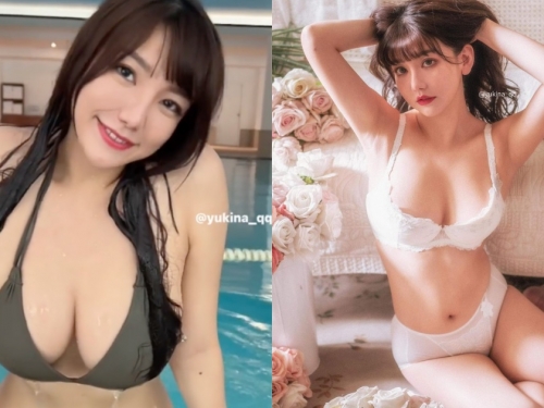 巨乳好Ｑ彈！「Yukina優熙」挺F級美胸出水瞬間，超晃動畫面好養眼！