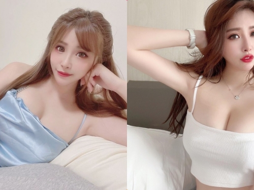 正妹「莉莉安」細肩帶裝展現美乳，「飽滿的乳量」好讓人驚呼！