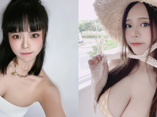 人氣巨乳網紅「夏天」的美腳趾特寫首發，穿小件比基尼「爆乳深溝超吸睛」！