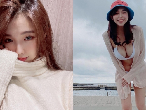 最美H杯酒商「米亞Mia」沙灘比基尼秀巨乳美景，超兇猛尺寸收割萬人點讚！