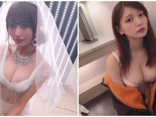 「福岡G奶珍珠」似鳥沙也加爆乳出嫁，突襲新娘更衣室最後乾脆穿內衣上陣！