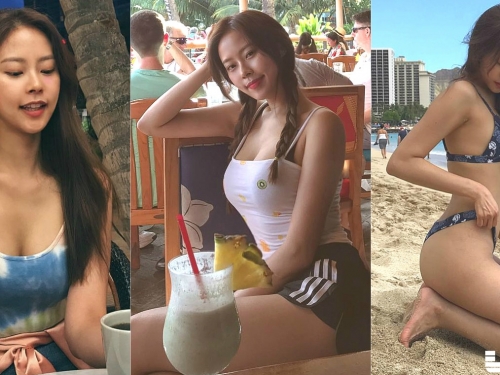 衝浪焦糖女孩Jace Kim好甜！把大海變成一杯焦糖瑪奇朵！