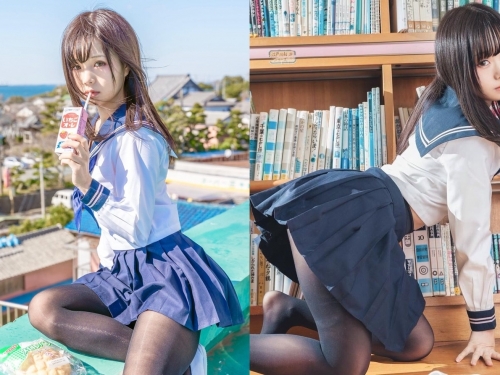 甜萌蘿莉系Coser「KURUMI」結實蜜大腿超肉感　穿上透膚黑絲更是犯規到一個不行