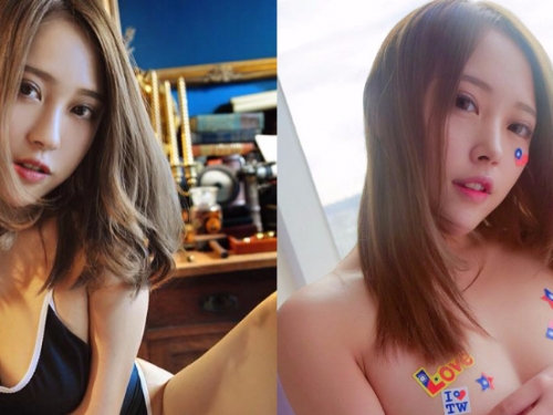 泳衣太小件快掉出來了！正妹「美乳僅貼國旗」歡慶世大運閉幕！這有猛喔...
