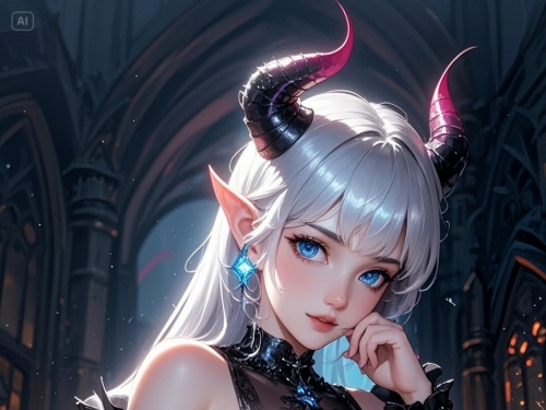 Little devil girl