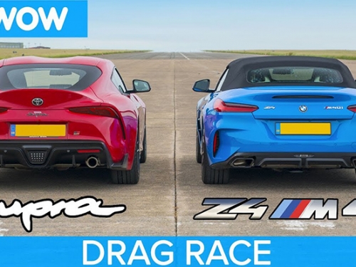 [影] 龍鳳胎兄弟鬩牆！猜猜 Toyota GR Supra 與 BMW Z4 M40i 的直線加速大戰誰能勝出？