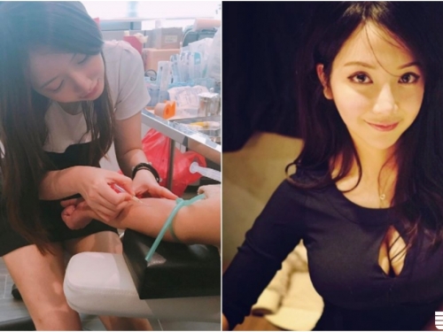 抽血遇到「兇猛護理師」！制服下「豐滿上圍＋修長美腿」讓人想一直生病！