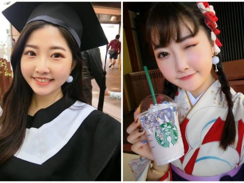 正妹「舒舒SuSu」學士服萌照太Q了，甜美笑容「療癒度滿分」！
