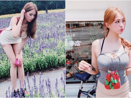 傳香千里！妹子「倒奶賞花」香味四溢！花香混奶味光看就讓人暈眩啦！