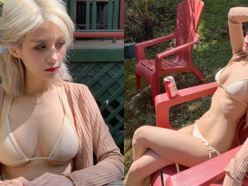 人變瘦奶變小？強國超夯「巨乳寫真妹」近照好驚人，側乳溢出粉絲哀嚎：變小了！