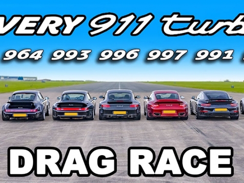 [影]911 Turbo 祖宗七代全集合！狂飆零四直線加速宛如水平對臥引擎聲浪交響樂