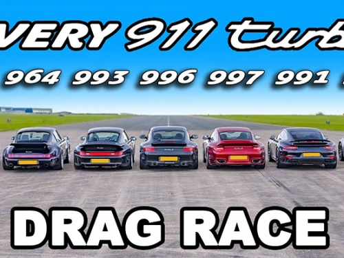 [影]911 Turbo 祖宗七代全集合！狂飆零四直線加速宛如水平對臥引擎聲浪交響樂
