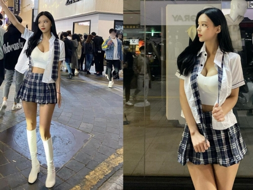 Zara前「美腿辣妹」兇猛視角太吸眼球啦！飽滿好身材讓人忍不住回頭