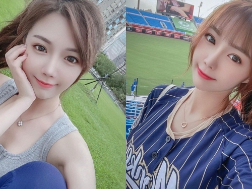 戀愛了！球場發現「天菜級正妹」甜美外型有夠可愛，飽滿身材讓人好害羞呀