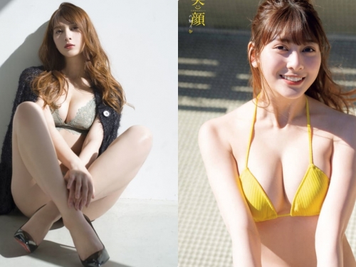 十頭身混血正妹「挺G奶登封面」，合體兩位美波辣妹！