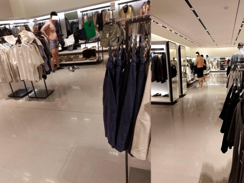 2男「穿內褲」逛ZARA試衣服 店員爆：女生也會