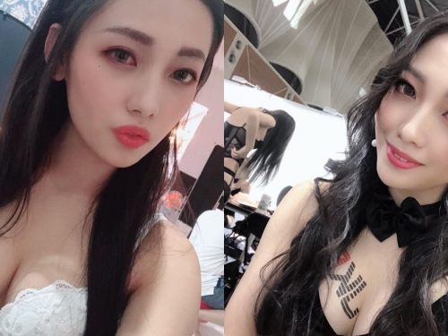 正妹「夏暮光」旗袍裝側面大挖空，誘惑纖腰和美臀一次展現！