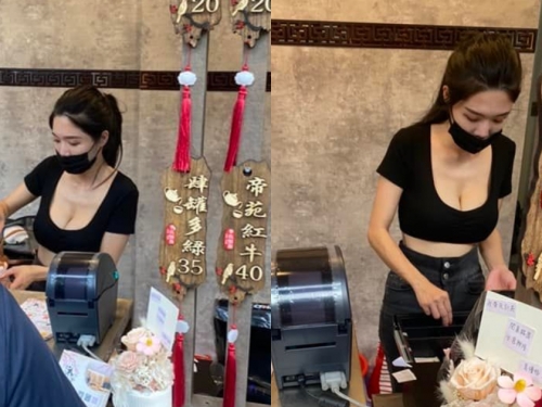 揪團來E杯！高雄鳳山飲料店老闆娘「爆乳特調」吸引排隊人潮