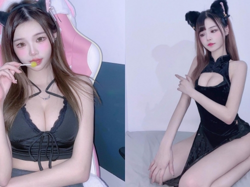 「香港嫩妹直播主」火辣旗袍裝！「雪白美乳＋光滑嫩腿」誘惑度十足！
