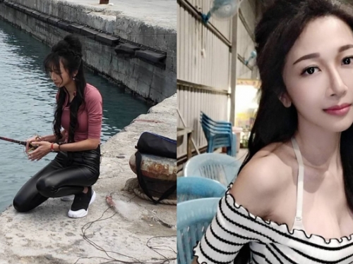港邊驚見「性感女釣手」不科學美乳身材太犯規　害其他釣客忘記要收竿
