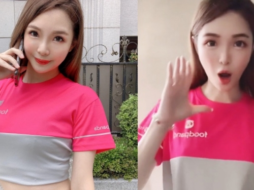 全台最美「熊貓外送員」已上線！正妹「雪兒」拍跳舞影片再圈粉