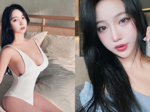 超火辣正妹「胸前車頭燈超大顆」，側乳外露「乳量太沈重」！