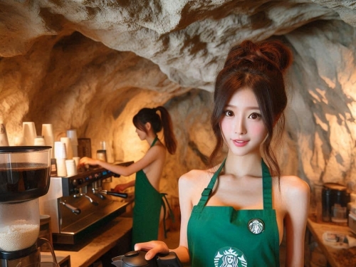 石器時代Starbucks員工