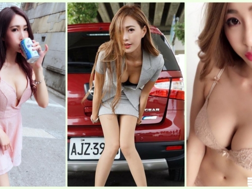 路邊驚見「爆乳OL辣妹」兇悍身材有夠犯規！一個「邪惡彎腰」讓路人都看醉了…