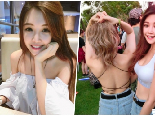 高雄超凶美乳正妹，低胸裝參加音樂趴，連身旁朋友都是辣妹！