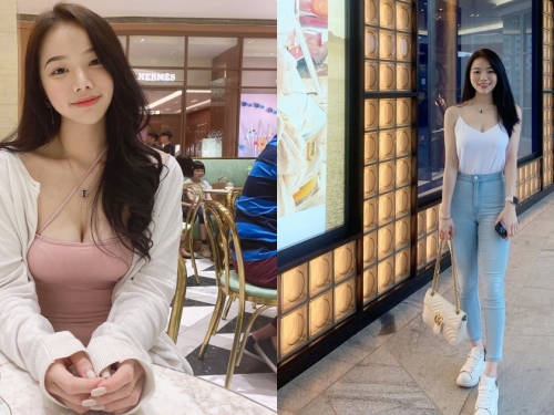 甜美正妹「火辣用餐視角」好犯規，坐對面看得到「深長事業線」！