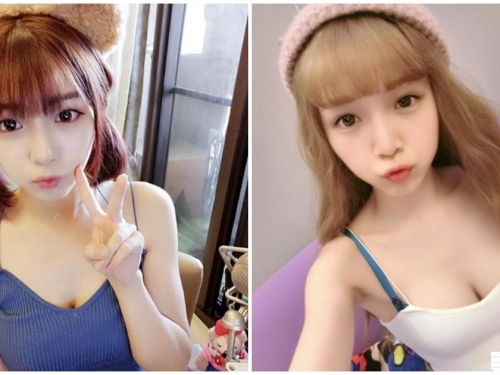超甜小妞「低胸乳溝好搶眼」，還有「超完美人魚線」！