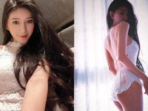 性感正妹「Miki」垂直香肩搭美背，骨感嫩體「蹦出飽滿乳蛋」讓人太驚豔！