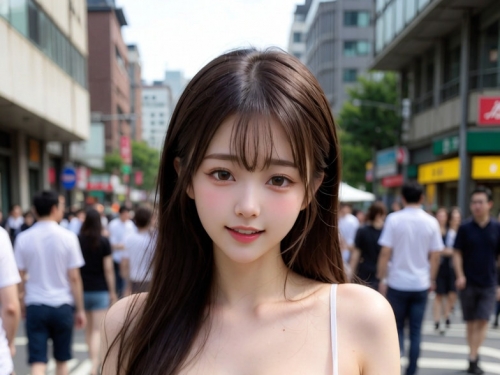 Security! Can an AI nanny show her milk on the street like this?