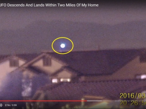 球形UFO降落內華達州地面，隨後重新升至屋頂！（視頻）