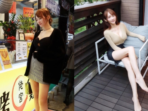 宵夜燒烤攤遇見長腿正妹！原來是高挑台荷混血女神「Sansa珊莎」