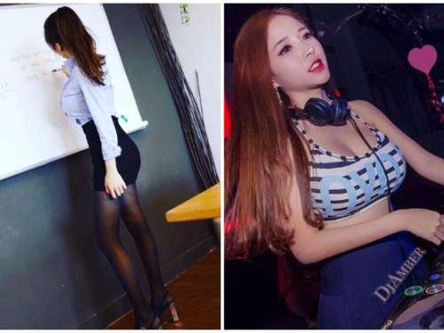 網上驚見火辣女教師！原來本尊是巨乳DJ「藍星蕾」，狂傲身材陪你用電音嗨到最高點！