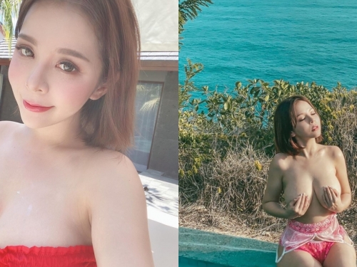 沙灘波神「香菱」稱霸越南峴港！兇猛豪乳過於驚人，網友吶喊：快把手放開！