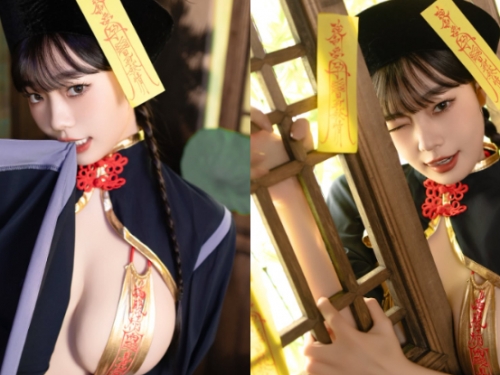淘氣女殭屍「苡昕」掀衣曬大乳，「奶卡門縫」粉絲甘願被煞！