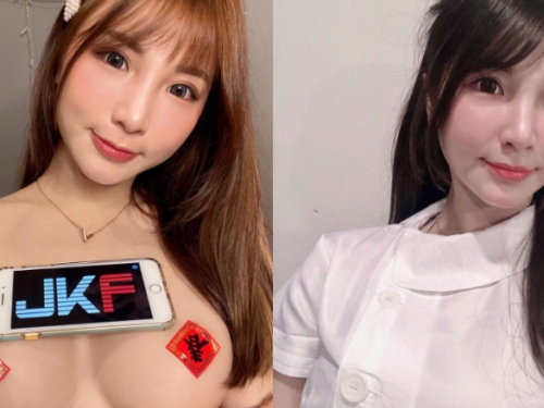 高雄護理師「張皮皮」飽滿圓乳慶新春到　挺兩顆元寶來祝賀