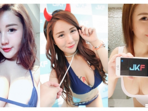 女神火辣碗公奶「乳搖秀」不小心玩太嗨，兩團「大包子」劇烈晃動！