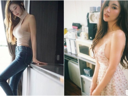 妹子側乳形狀好飽滿！小碎花睡衣沒包好，「白嫩巨乳」在纖腰上搖搖欲墜～